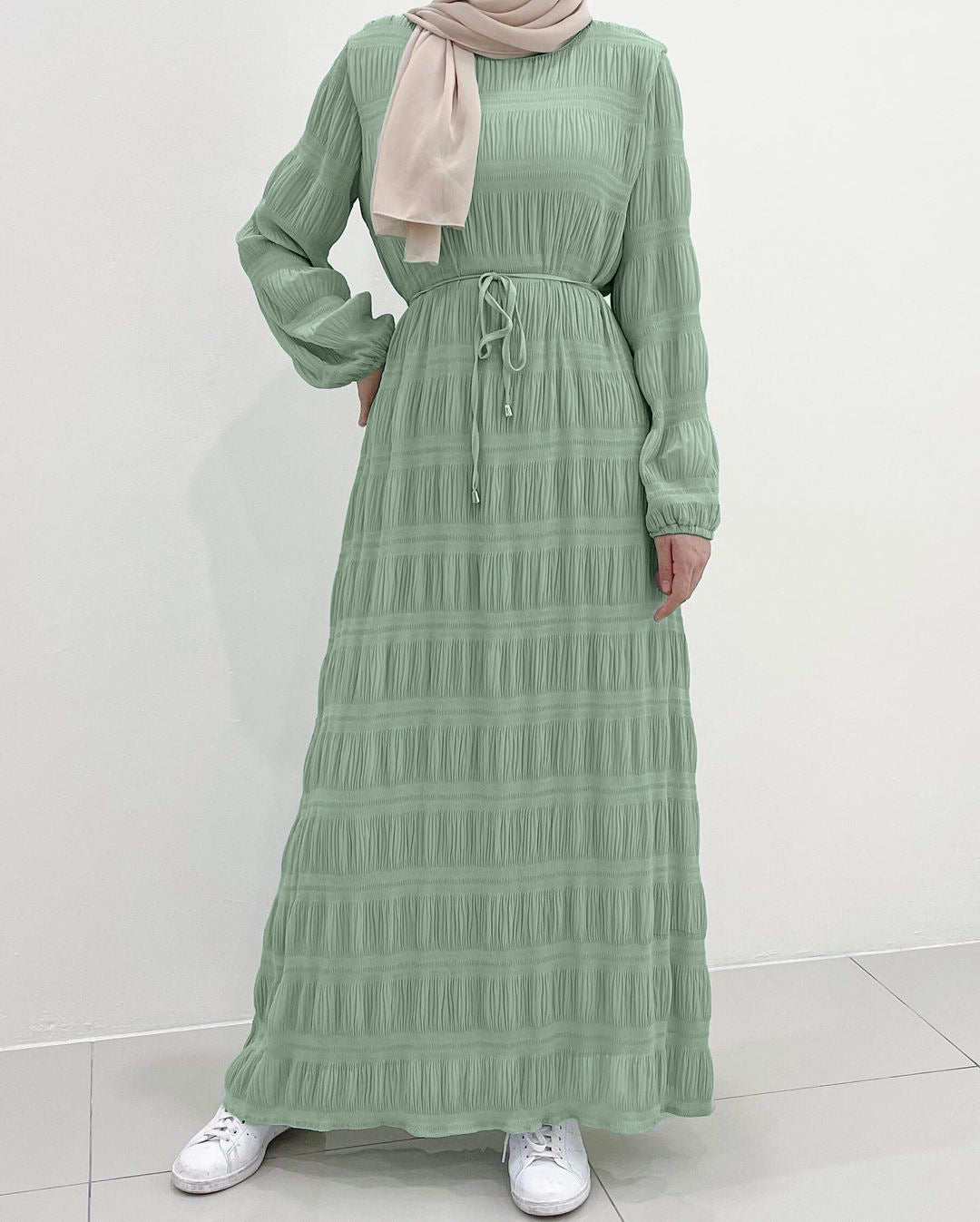 Robe en mousseline douce pour femme, style Moyen-Orient | Yazijico™