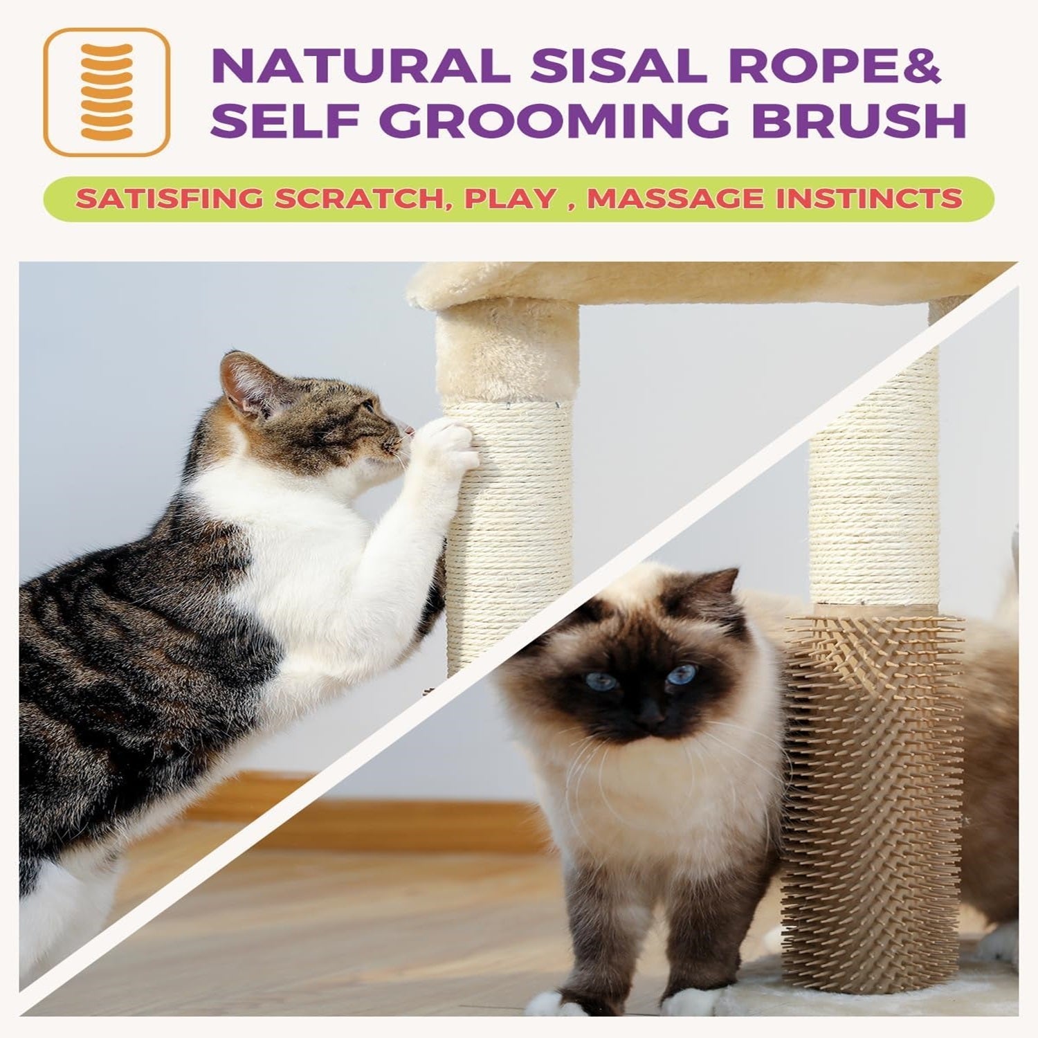 Small Cat Tree Cat Scratching Post | Yazijico™