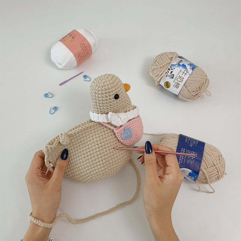 Hand--made woven Bag Rushing Duck | Yazijico™