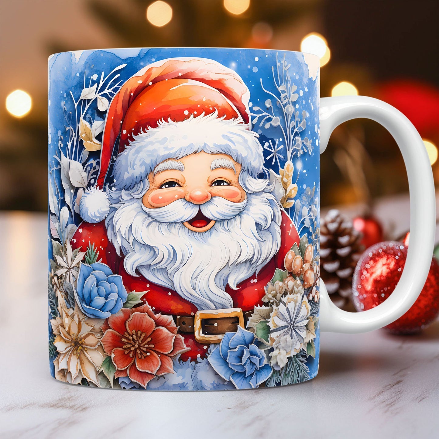 Christmas Ceramic Mug Santa Claus Cup | Yazijico™