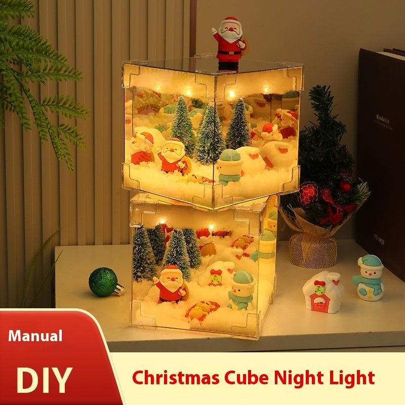 Christmas Cube Small Night Lamp | Yazijico™