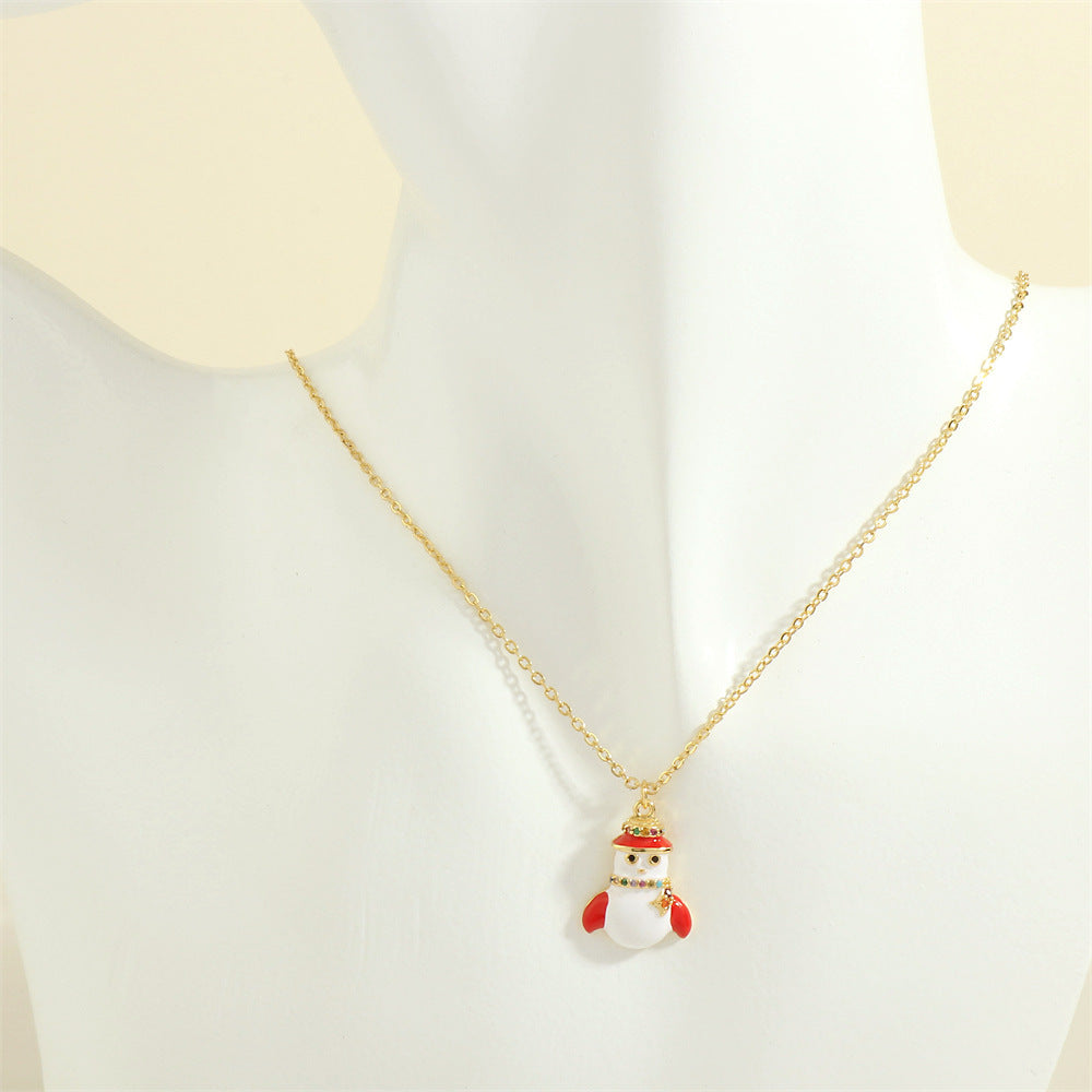 Christmas Tree Santa Claus Necklace Women Jewelry | Yazijico™