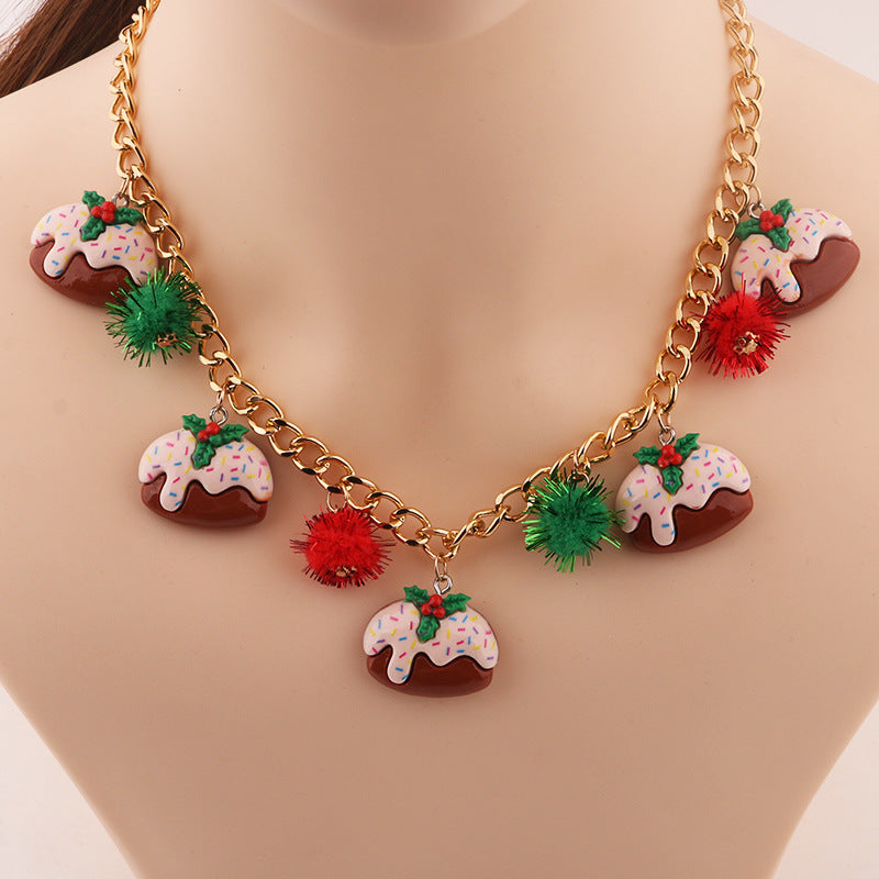 Christmas Tree Bell Santa Claus Necklace | Yazijico™