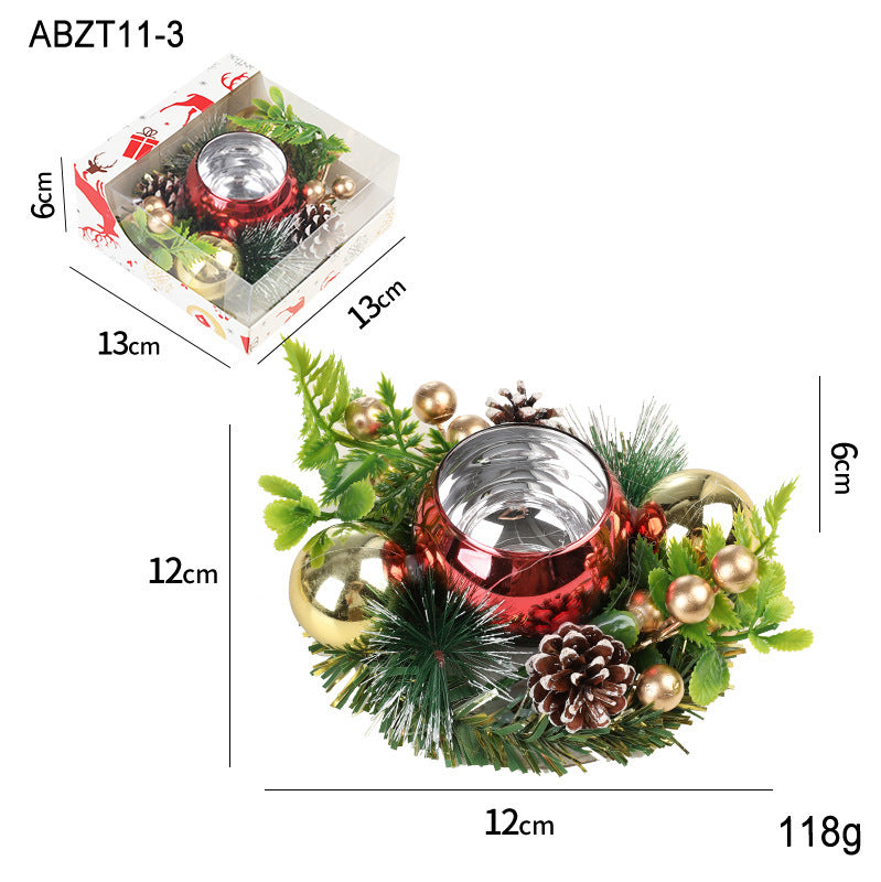 Chandelier de Noël avec couronne artificielle | Yazijico™