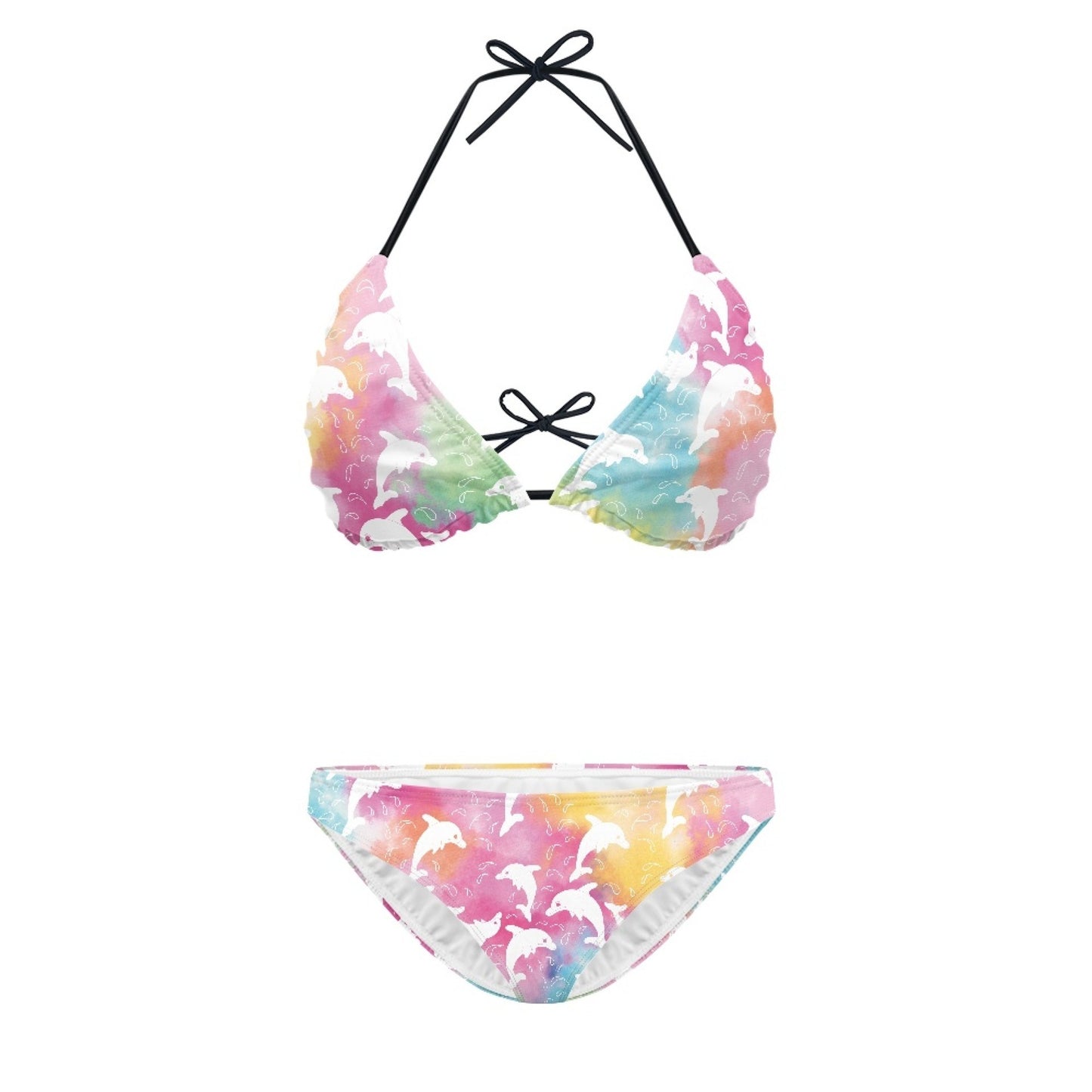Maillot de bain bikini imprimé fendu pour femme | Yazijico™