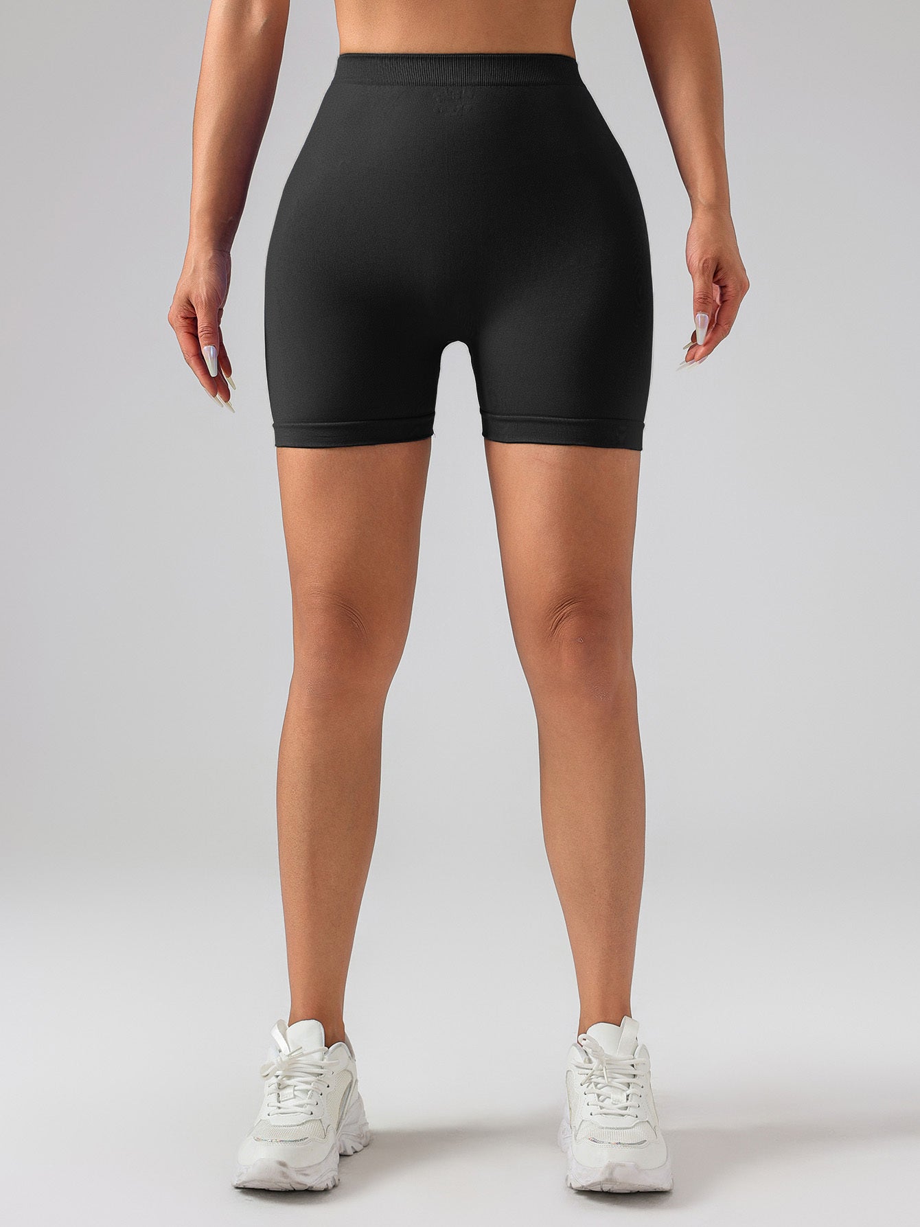 Female V-shape Waist Tight High-rise Shorts | Yazijico™