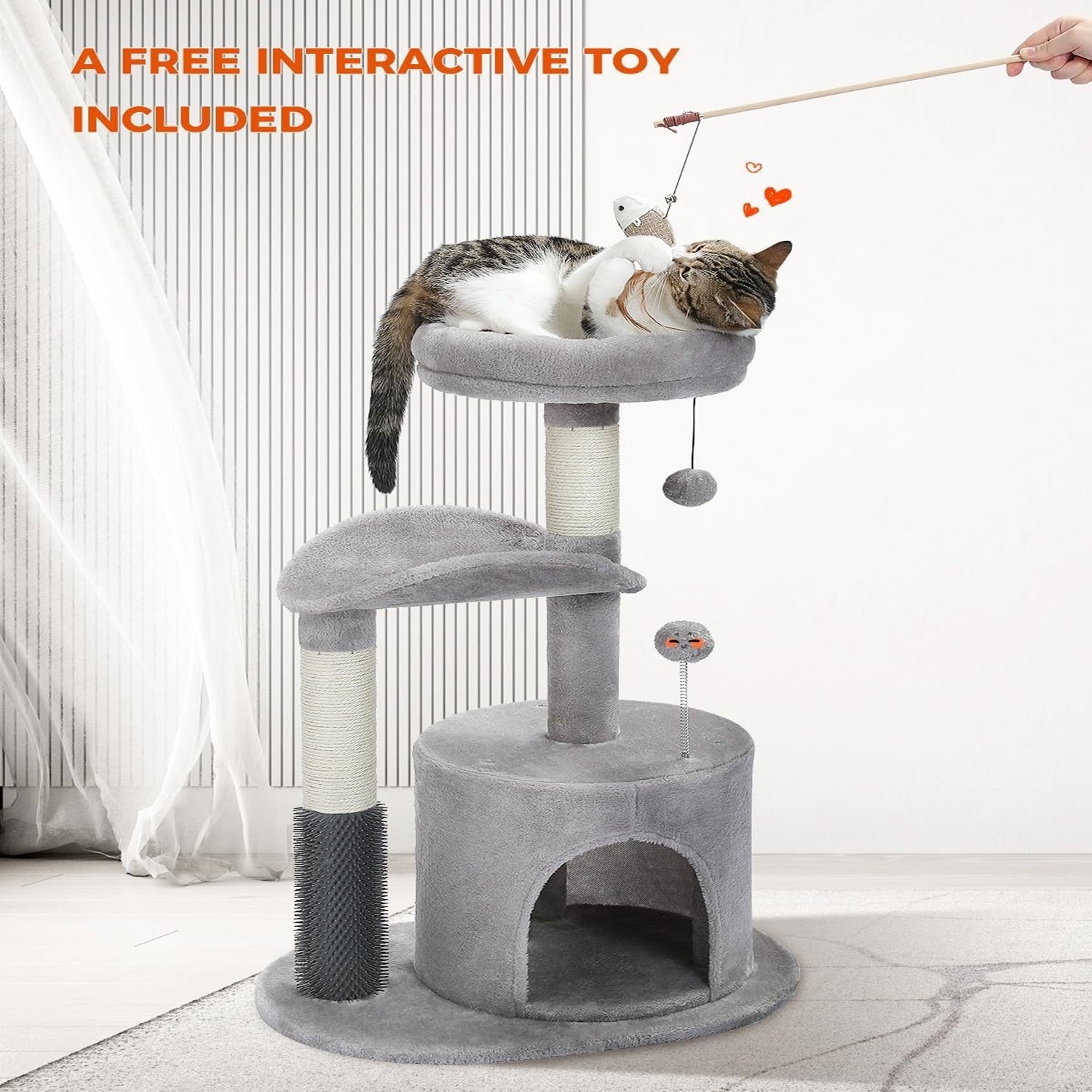 Small Cat Tree Cat Scratching Post | Yazijico™