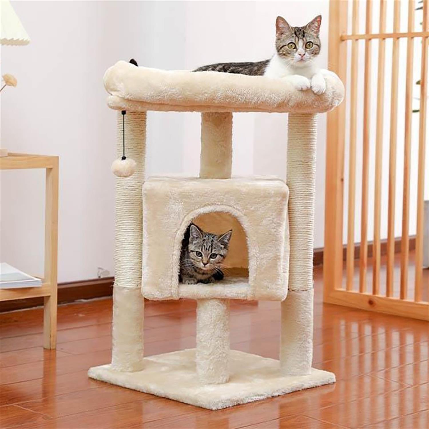 Cat Tree Tower Condo Plush Perch | Yazijico™
