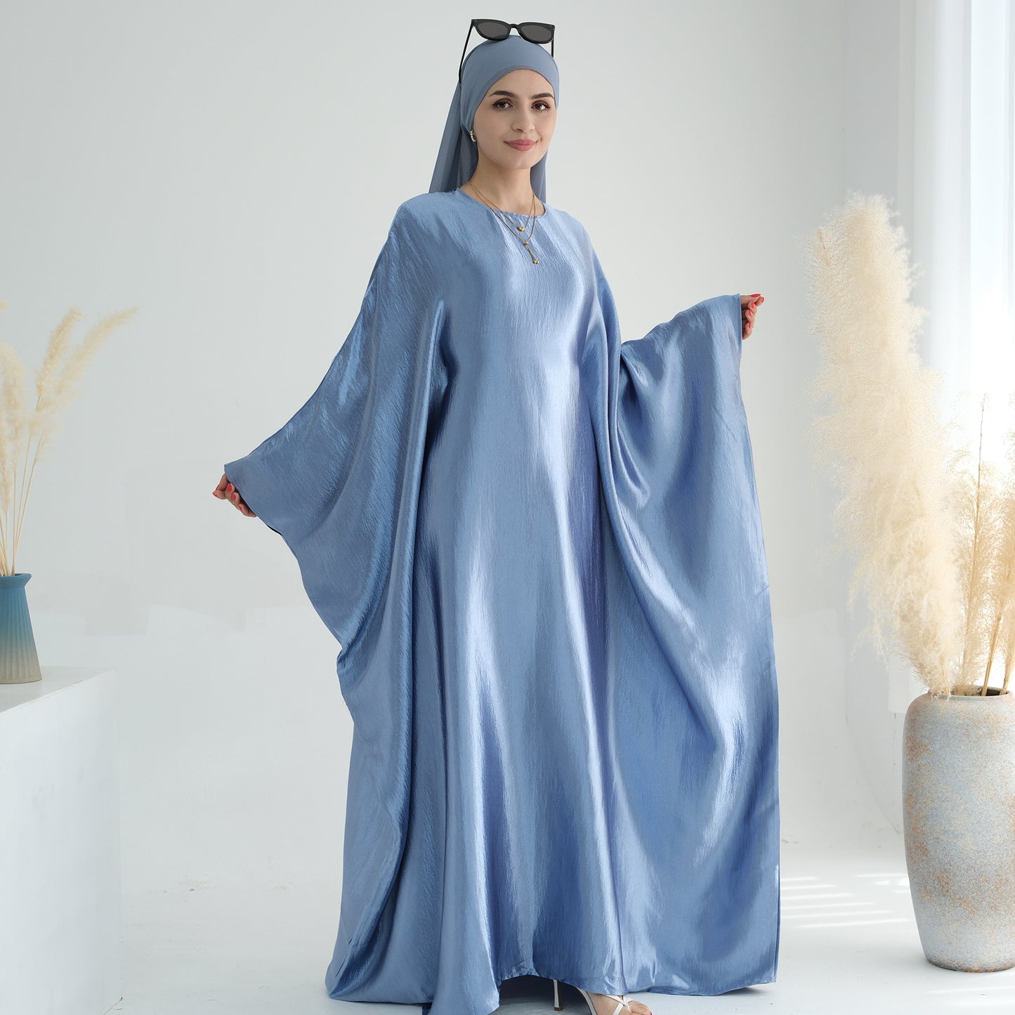 Muslim Women Dress Bright Dress Princess Sleeves | Yazijico™
