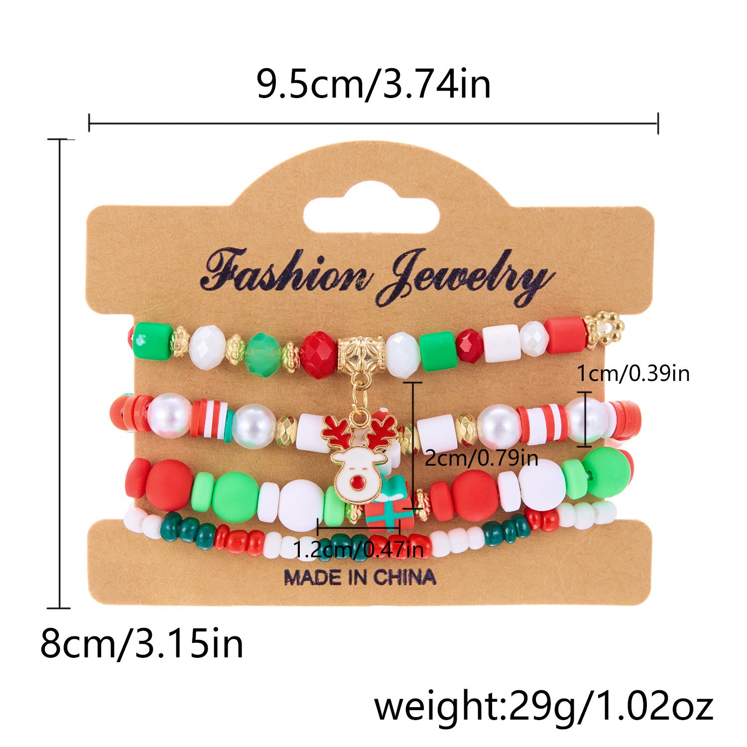 Christmas Snowman Bracelet Handmade Beaded | Yazijico™