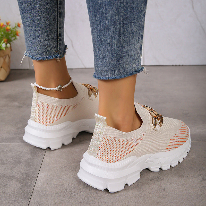 Sneakers Fashion Chain Design Mesh Shoes Yazijico™