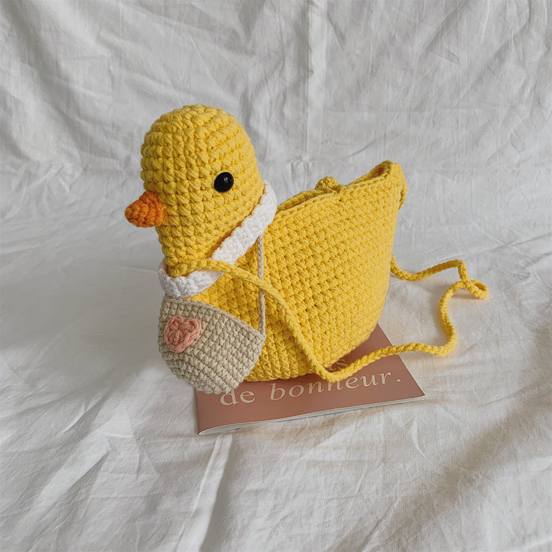 Hand--made woven Bag Rushing Duck | Yazijico™