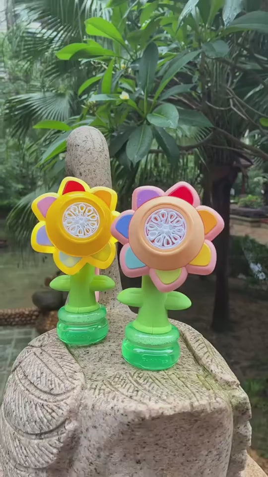 Dancing Sunflower Bubble Machine Automatic