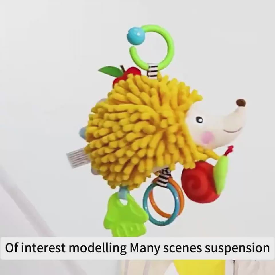 Baby Music Pulling Bell Doll Stroller Pendant Car Safety Seat Comfort Toy