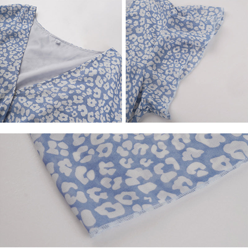 Summer Dresses Ruffle Cap Sleeve V Neck  Yazijico™