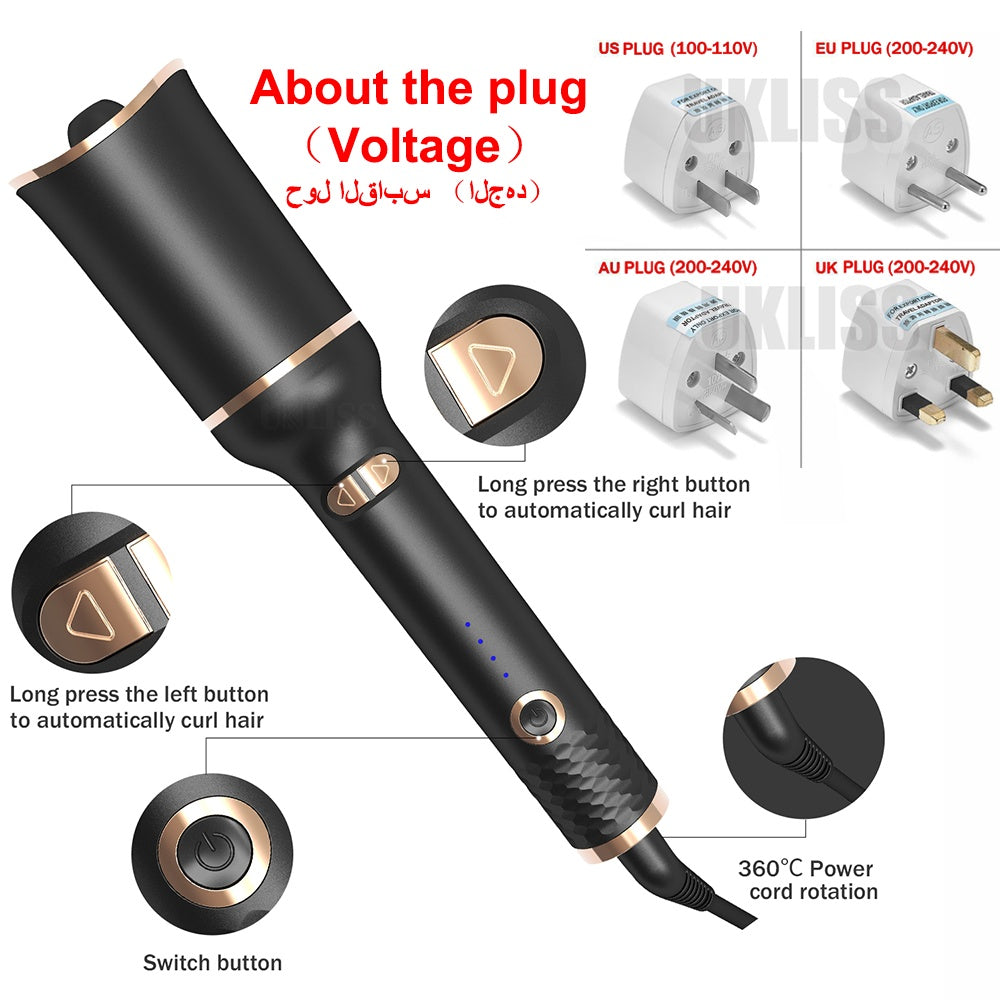 Automatic Curling Iron Air Curling Flat | Yazijico™ 