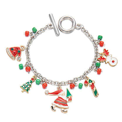 Christmas Bracelet Tree Santa Claus Jewelry | Yazijico™ 