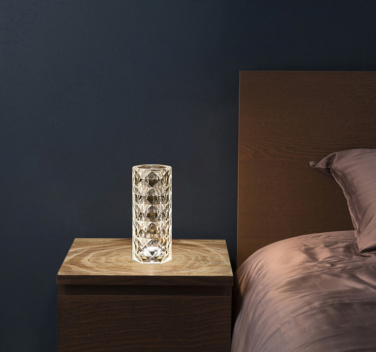 Yazijico™ Crystal Lamp USB Table Lamps Bedroom Touch - Yazijico™ 