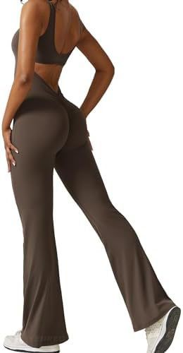 Women Sleeveless Flare Jumpsuits Long Pants | Yazijico™