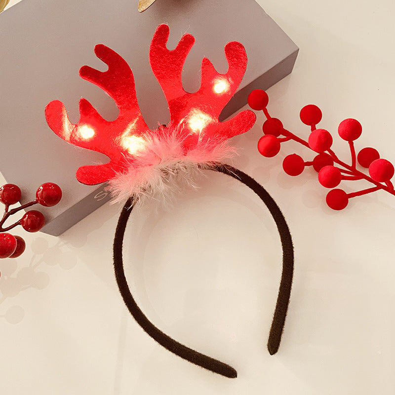 Christmas With Light Headband Snowflake Women's | Yazijico™ 