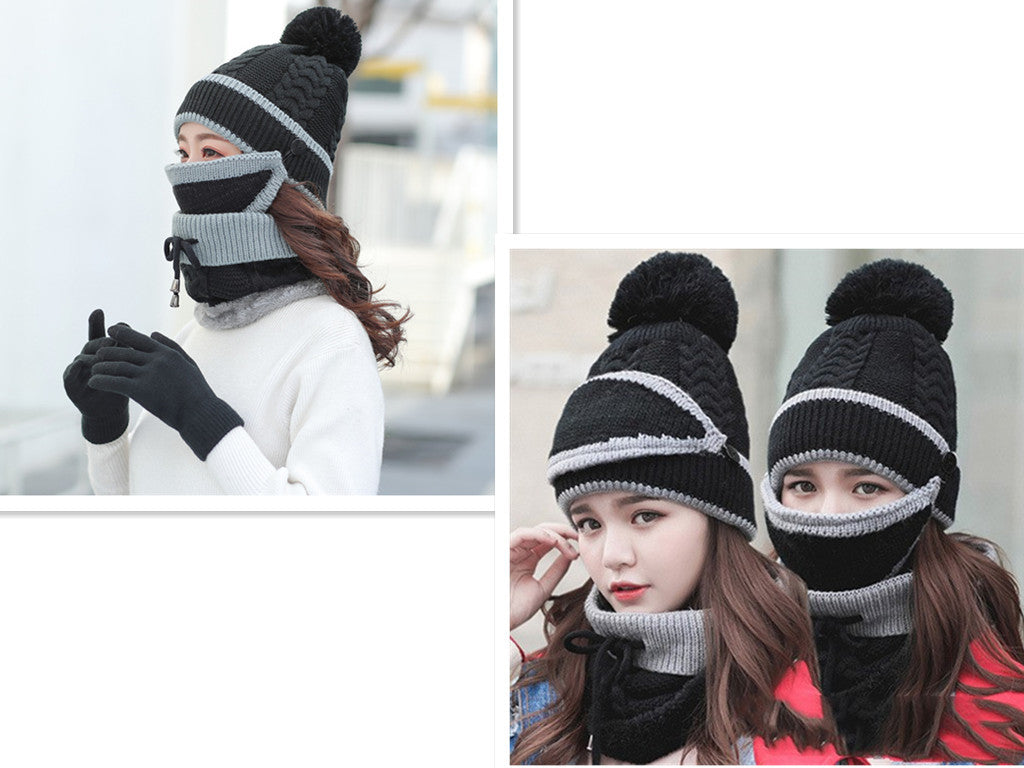 Plus velvet thick bib mask Fashionable  | Yazijico™ 