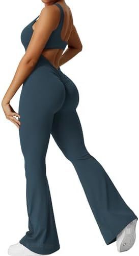 Women Sleeveless Flare Jumpsuits Long Pants | Yazijico™