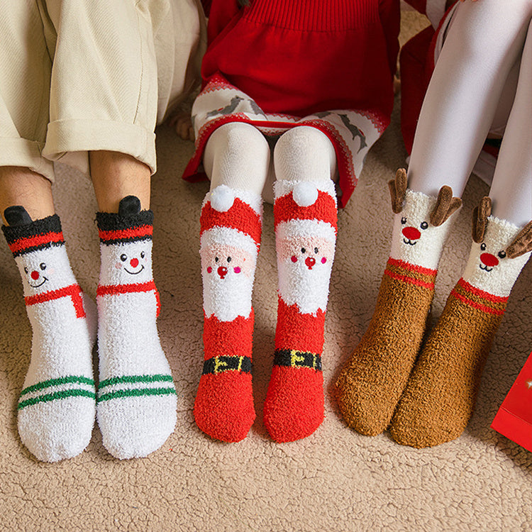 Christmas Socks Winter Santa Claus Socks | Yazijico™ 