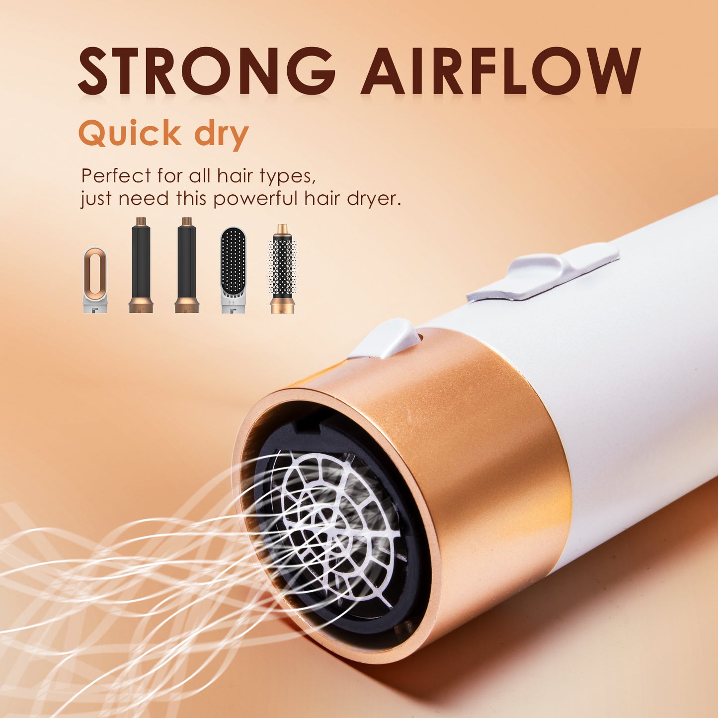 Hair Dryer Brush 5 In 1 Blow Dryer Brush | Yazijico™ 