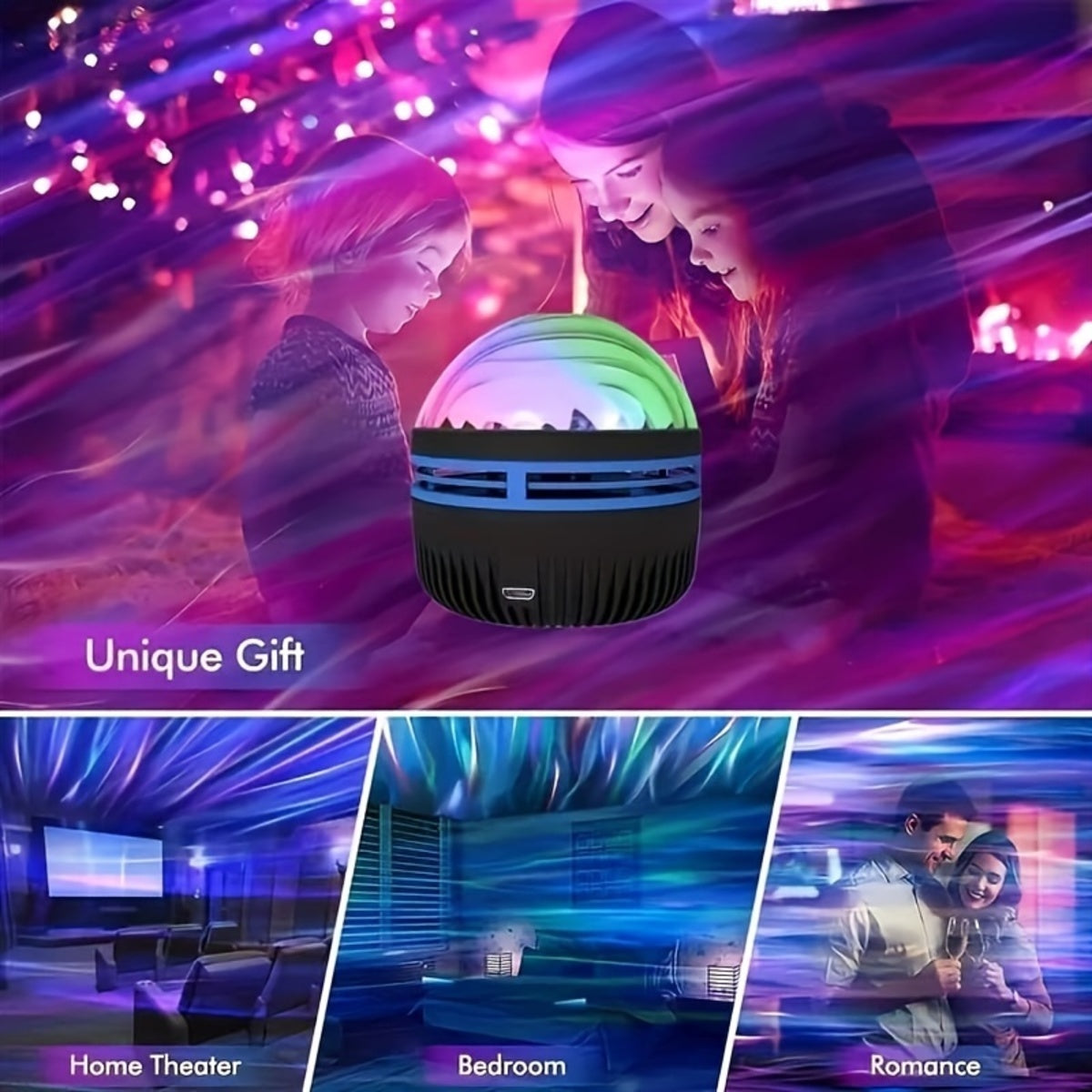 Northern Galaxy Light  And Ocean Wave Projector | Yazijico™