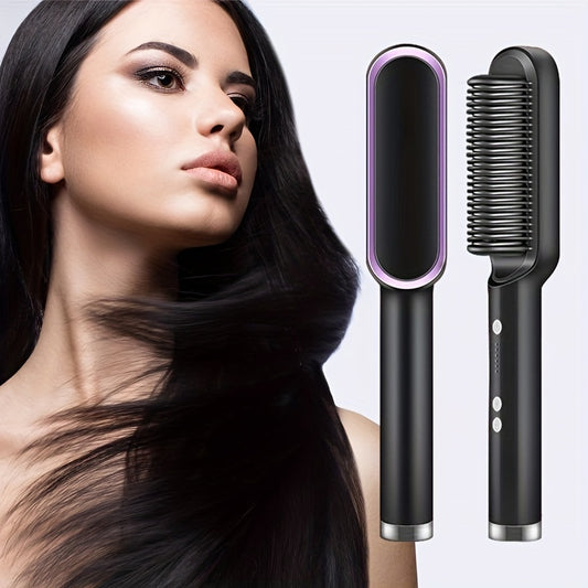 Electric Hair Straightener Brush Hot Comb | Yazijico™