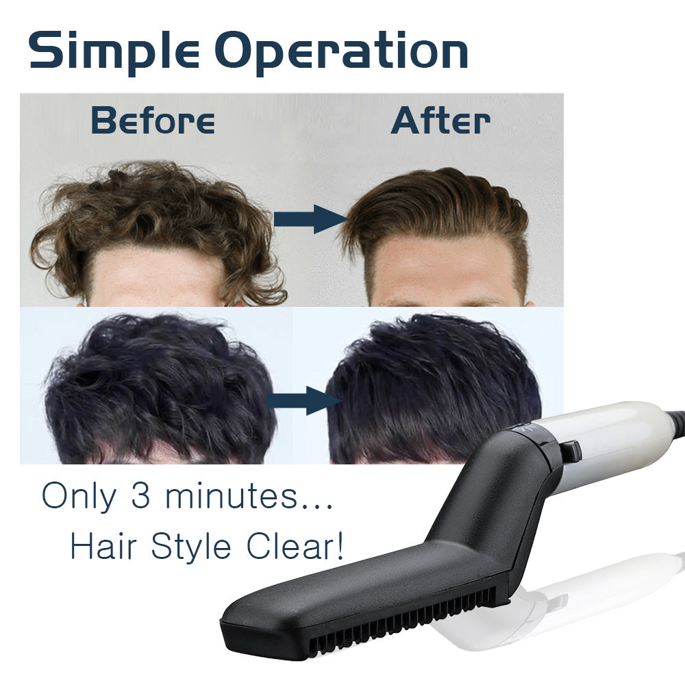 Electric Hair Straightener Brush Men | Yazijico™