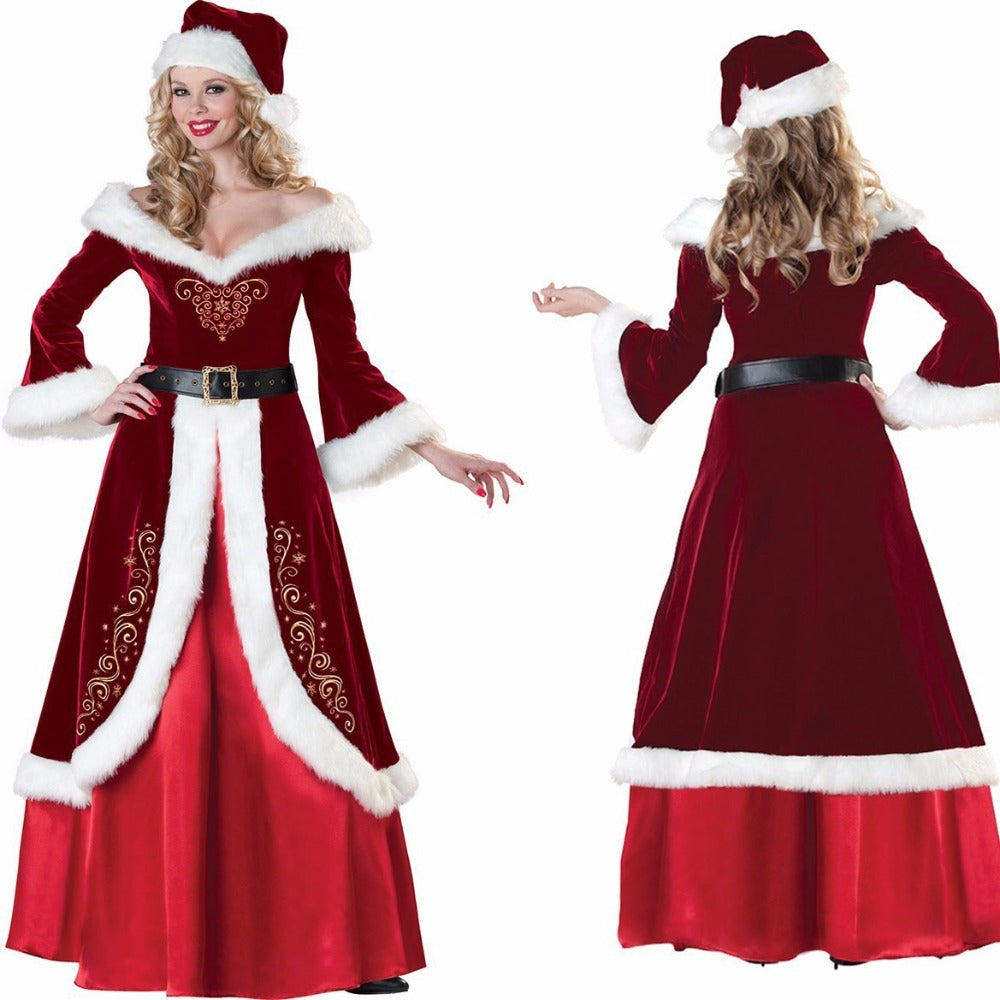 Christmas Queen Princess Dress Santa Claus | Yazijico™ 