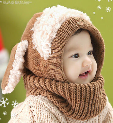 Baby Hats Puppy Conjoined Winter Hat | Yazijico™ 