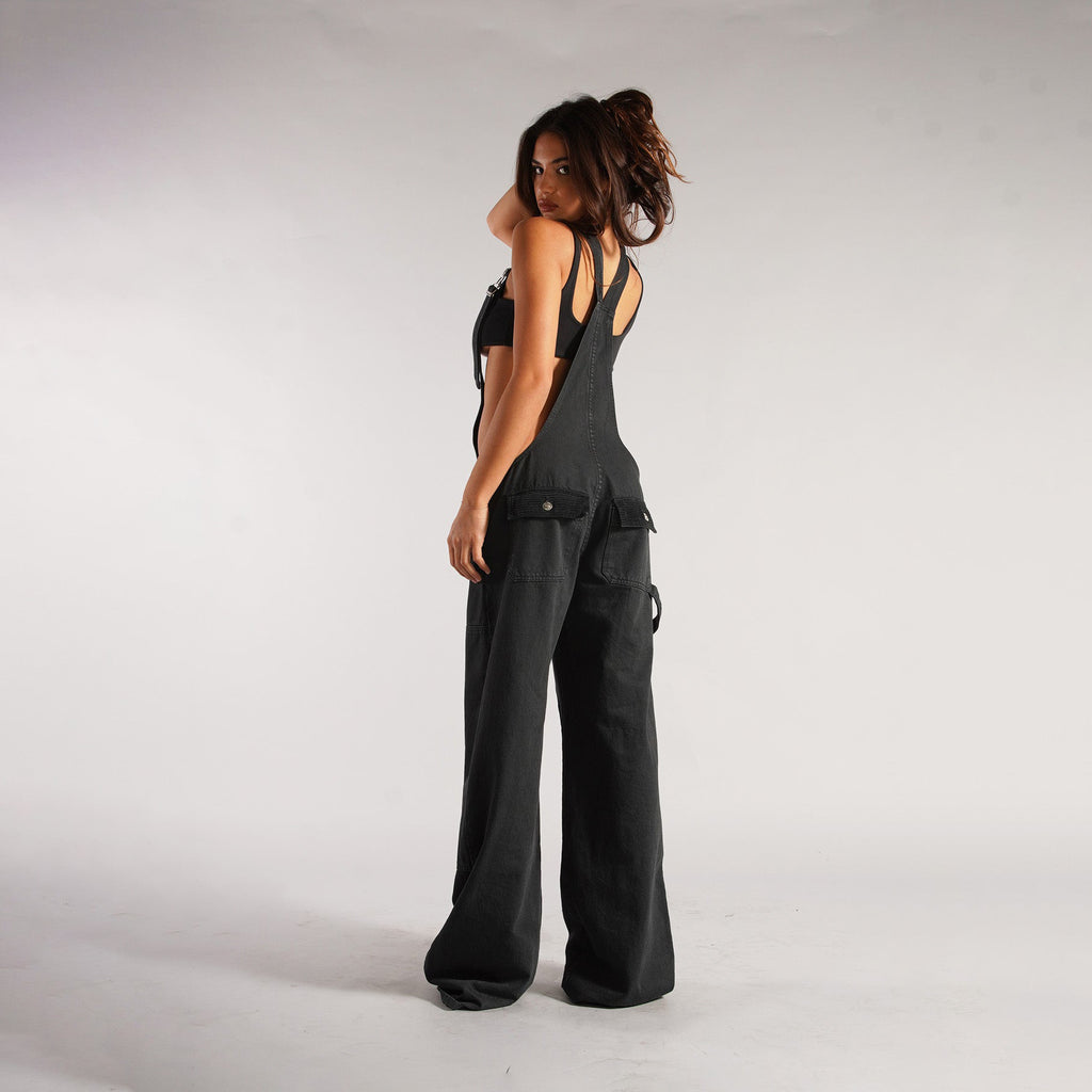 Zipper Denim Overalls Jumpsuit Streetwear | Yazijico™