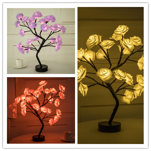 Yazijico™  Rose Flower Lamp USB Battery - Yazijico™ 