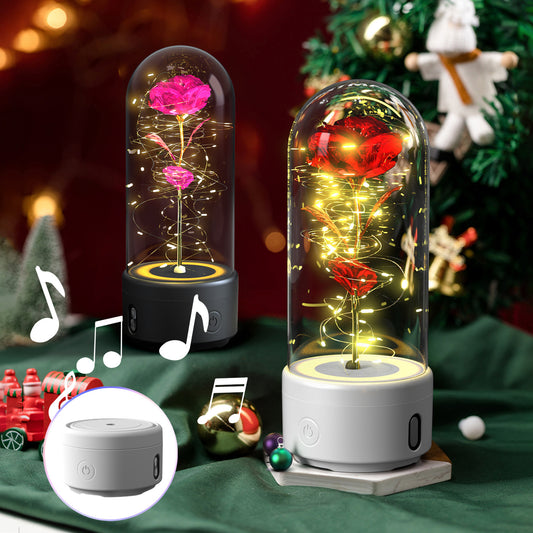 Creative 2 In 1 Rose LED Light And Bluetooth | Yazijico™ 
