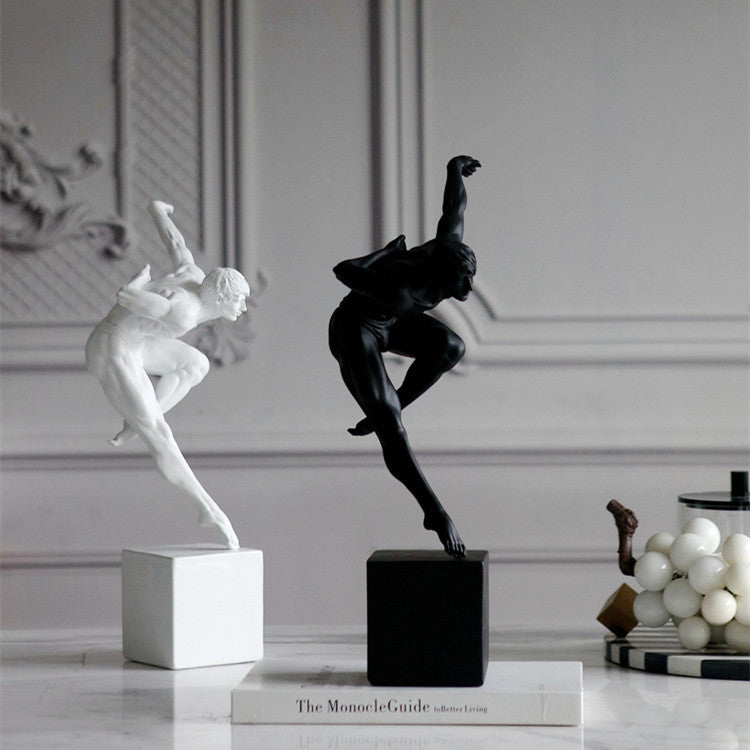 muscular athletic male sculpture home decor ornament