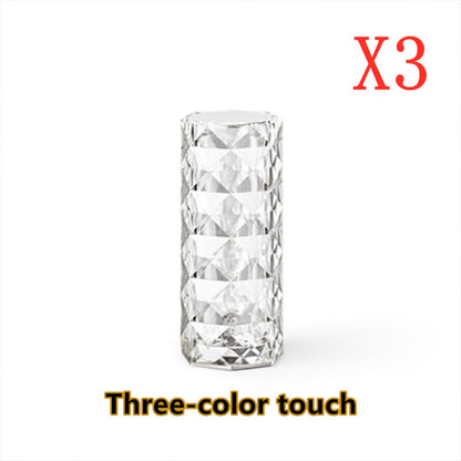 Yazijico™ Crystal Lamp USB Table Lamps Bedroom Touch - Yazijico™ 