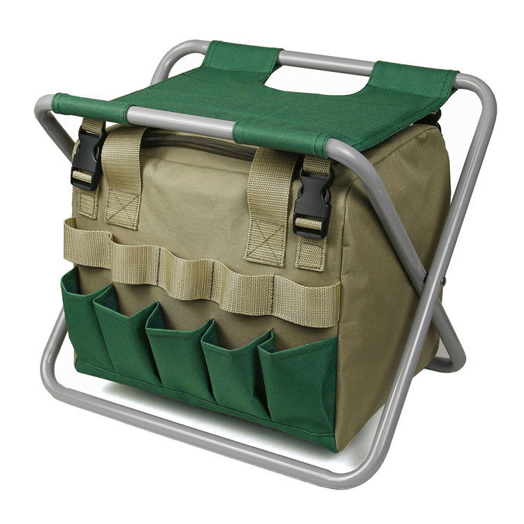 Gardening Stool With Tote Bag Tools Set Organizer  Yazijico™