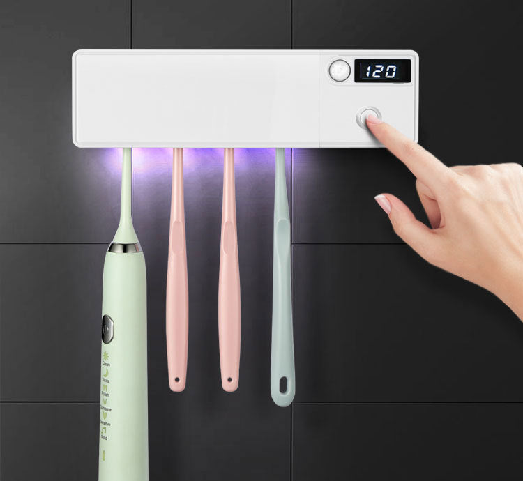 Toothbrush disinfector with UV light  Yazijico™
