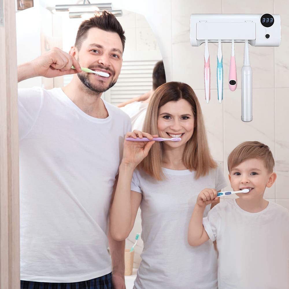 Toothbrush disinfector with UV light  Yazijico™
