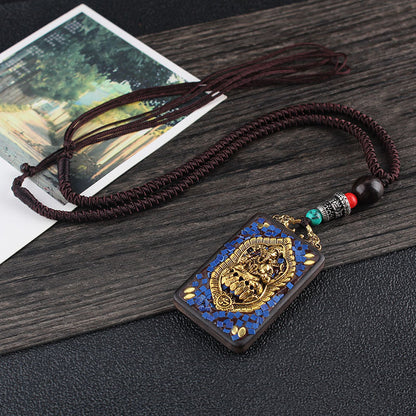 Hand-Made Thangka Ebony Pendant | Yazijico™