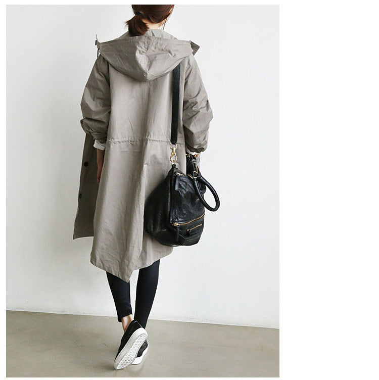Jacket Casual Loose Button Pockets Hooded |  Yazijico™