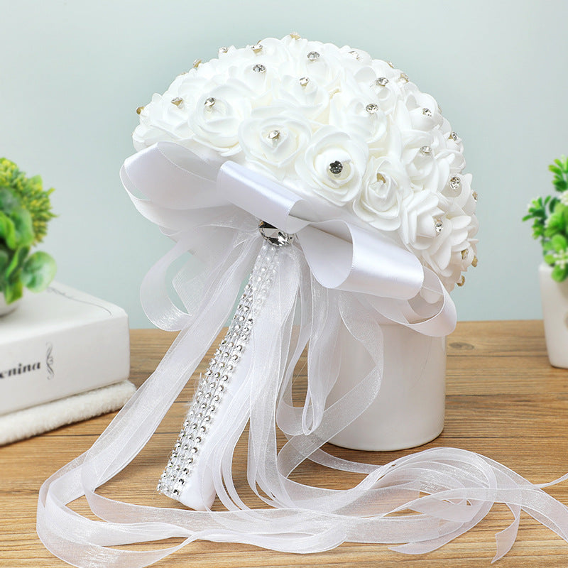 Hand Made Artificial Wedding Bouquets Rose | Yazijico™ 