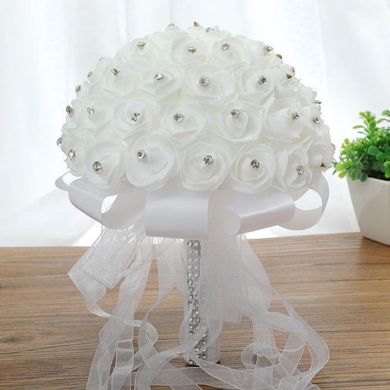 Hand Made Artificial Wedding Bouquets Rose | Yazijico™ 