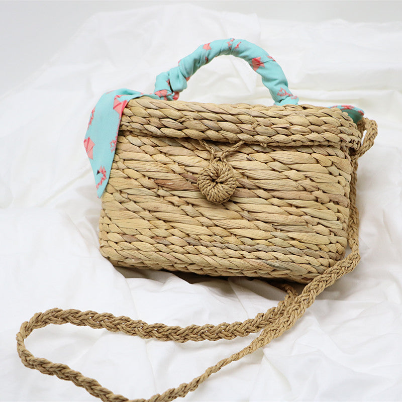 Hand Made Straw Handbag Beach Bag | Yazijico™