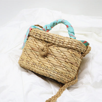 Hand Made Straw Handbag Beach Bag | Yazijico™