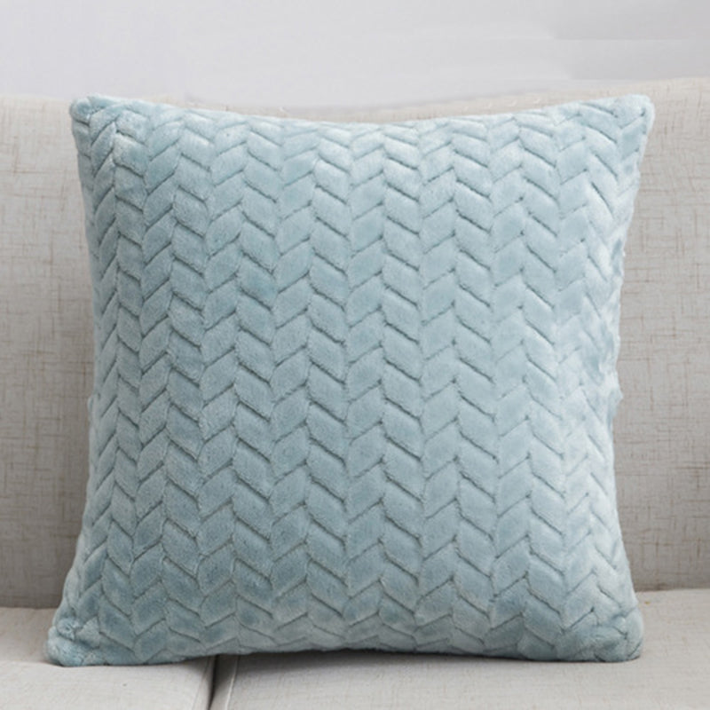 Yazijico™ Flannel Solid Color Throw Pillow Sofa Cover - Yazijico™ 