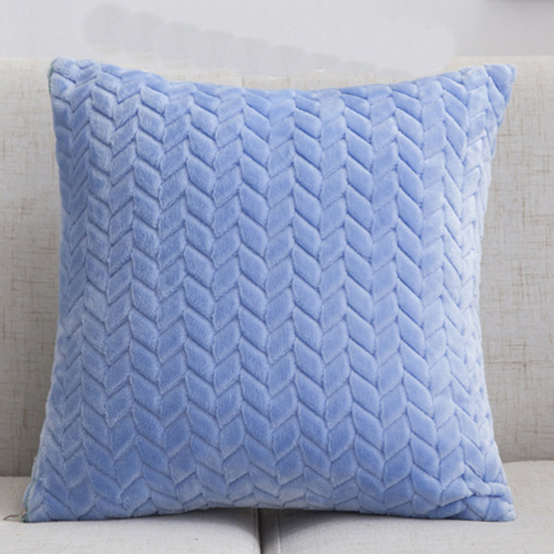Yazijico™ Flannel Solid Color Throw Pillow Sofa Cover - Yazijico™ 