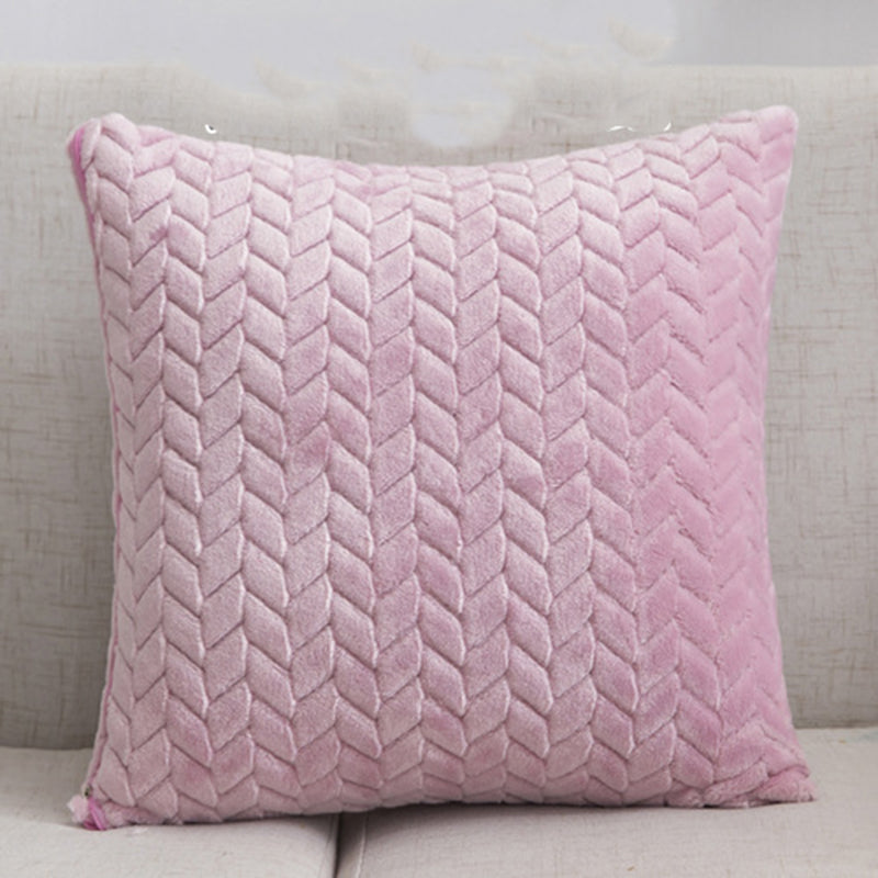 Yazijico™ Flannel Solid Color Throw Pillow Sofa Cover - Yazijico™ 